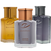 The Zaharoff TRIFECTA - Zaharoff Signature Pour Homme, NOIR & ROYALE